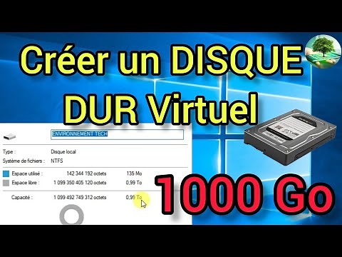 Créer un Disque Dur virtuel de 1 To (1000 Go)