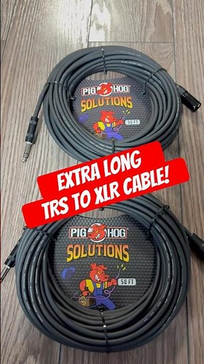 Extra Long 50 Foot TRS to XLR Balance Adaptor Cable Tested!