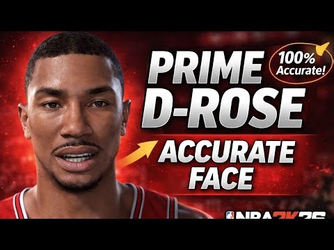 NBA 2K26 – PRIME Derrick Rose Face Creation (Most Accurate D-Rose Tutorial)