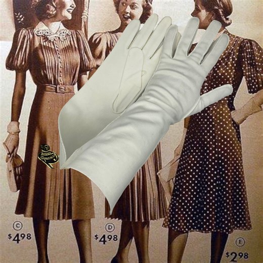 Vintage 1960s Crescendoe White Gloves: Leather Formal Dress Gloves, Size 6 1/2 - Etsy