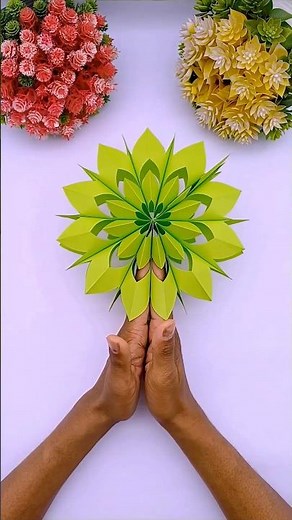 ❄️ Beautiful 3D Paper Snowflake Making – Easy DIY Paper Craft for Christmas Decorations! ✂️