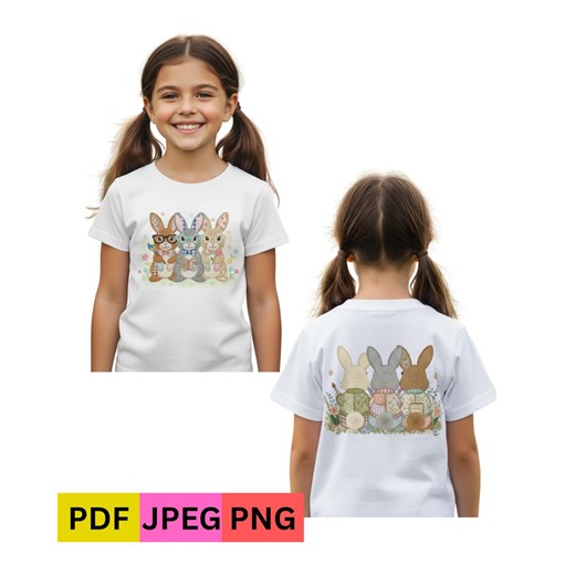 Bunny Ears PNG, Crochet Style Bad Bunny, Coquette Bow, Easter Spring Sublimation (digital Download) - Etsy