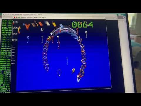 Sharp X68000 Baremetal C99 Sprite Demo
