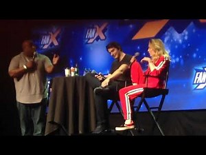 Caity Lotz breakdancing!