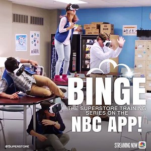 7.5K views · 13 shares | Get to it! Your Cloud 9 training starts now on the NBC App. bit.ly/StreamSuperstore | Superstore | Facebook