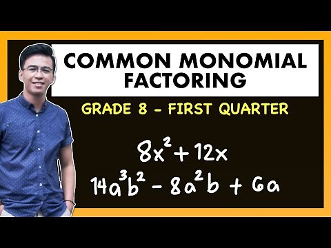 Factoring Part 1 - Common Monomial Factoring | Grade 8 Q1 ‪@MathTeacherGon‬