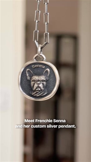 Elegance meets emotion. Our handcrafted silver pendants turn your pet’s portrait into timeless art — subtle, refined, and full of love. | Waggywaggypets | Facebook