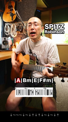 Learn to Play Spitz Robinson on Guitar with Chords | ロビンソンギターコード