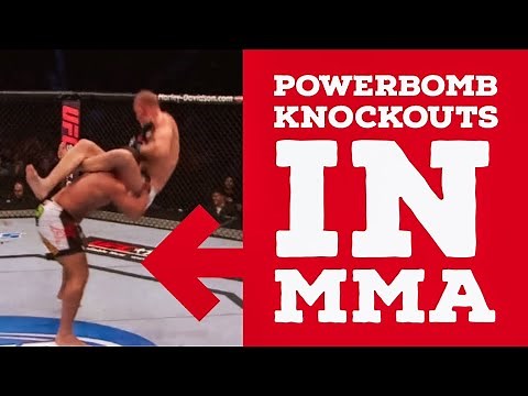 Powerbomb Knockouts In MMA UFC [COMPILATION]