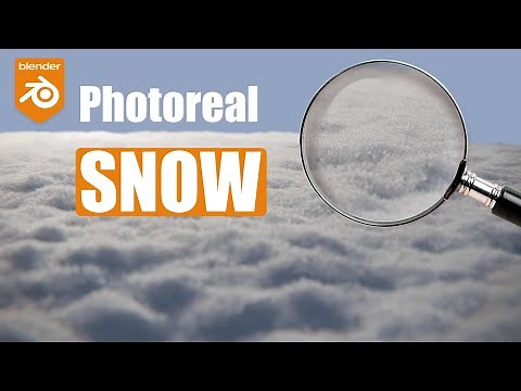 Photoreal SNOW close up in Blender