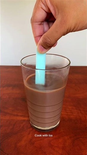 Make Chocolate Milk Shake Using Chocolate Bar 🍫💜 #chocolate #milkshake #shorts