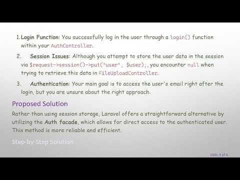 How to Access User Data from Your AuthController in Laravel's FileUploadController