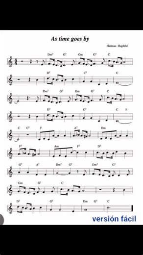 “As time goes by” sheet music 🎼 #astimegoesby #pianist #sheetmusic #pianoteacher #music #instrumentalmusic #piano #pianomusic | The Keyz