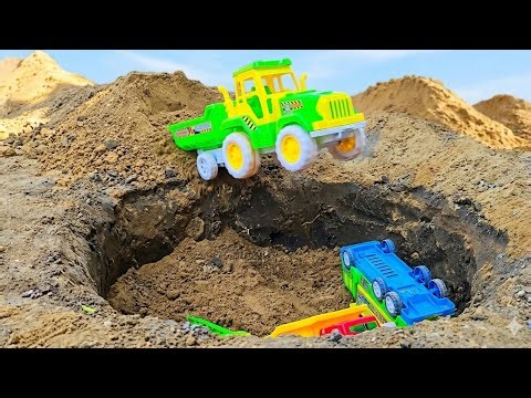 Big Dump Truck Adventure: Stuck in the Giant Mud Pit!