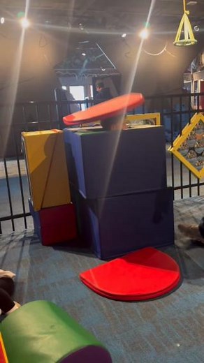 Just another day in Wonderland 😂 If you've got a kiddo with extra energy, don't forget about our indoor digital playground and fenced-in play space for your human jack-in-the-box. | Discovery Center Springfield
