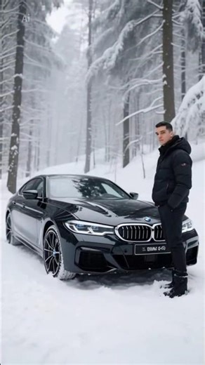 Bmw restoration in snow #aivideo #cars #bmw #aicars #carshorts