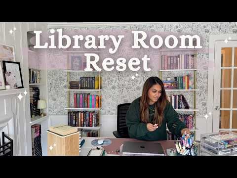 A Cozy Library Room Reset 🫧