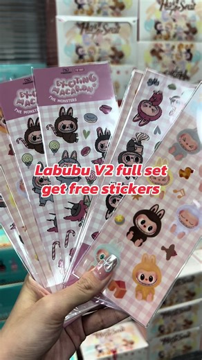 Explore the Labubu V2 Full Set with Free Stickers