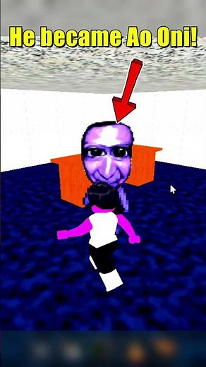 HE WAS BALDI BUT BECAME AO ONI #aooni #baldisbasics #roblox #trolled