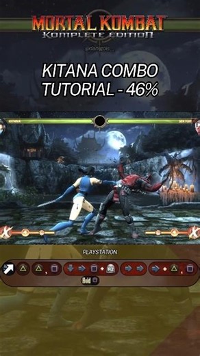 MK9 Combo Tutorial for Kitana - 46% 💙
