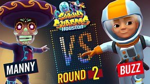 4.4K views · 303 reactions | It's round 2 of Versus in World Tour Houston. 朗 This time, it's Manny VS Buzz! ‍ If you had a chance to go to space, would you do it? Let us know in the comments down below!  | Subway Surfers | Facebook