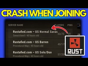 Fix Rust Crashing When Joining Server (2025)