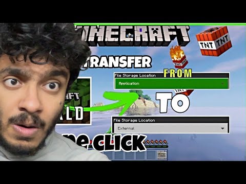 How To Transfer Minecraft World From Application To External Storage 😱