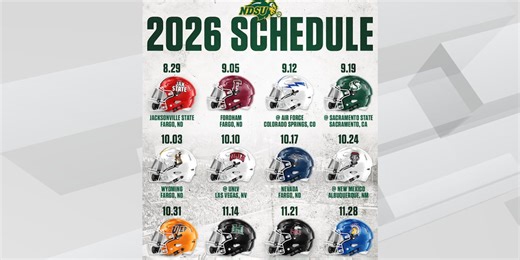 Bison football team reveals schedule for first season at FBS level