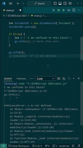 let and const instead of var - Learn #ServiceNow ECMAScript 2021 #servicenowdeveloper