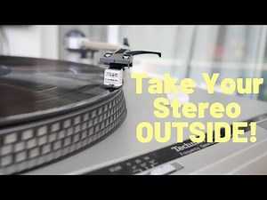 Outdoor Turntable in Southern Cal - Technics SL-B3