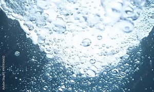 Underwater Bubbles in Blue Water - ocean, air, fluid, liquid, underwater bubbles, diving, aquatic