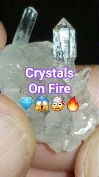 These Crystals are on fire! specially the last one.🔥💎 #crystals #minerals #quartz #rockhounding