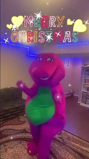 Barney wishes you all a very Merry Christmas! 🎄💜 #shorts