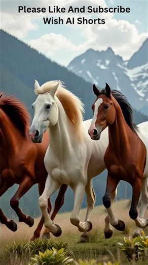 AI Animation Of Beautiful Horses!🐴#shortvideo #horse #horses #horseriding #animation #animals #short