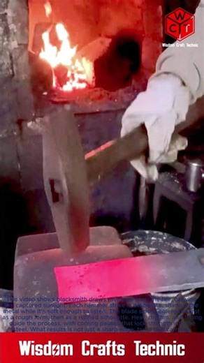 Witness the Art of Blacksmithing Red Hot Steel to Sharp Knife: Traditional Blacksmithing Techniques