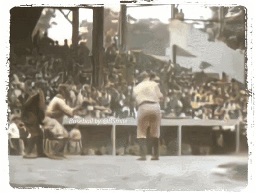The powerful swing of young Babe Ruth! #MLB #Baseball #RepBX #Yankees #History | Baseball by BSmile