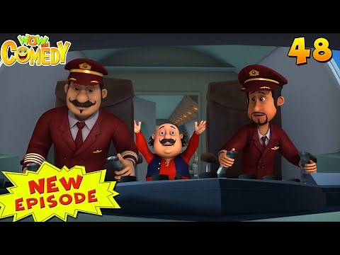 Motu Patlu Cartoon in Hindi | Motu The Pilot | Cartoons for Kids | Wow Kidz Comedy | #spot