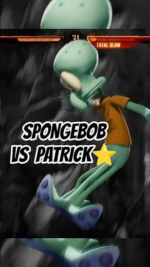👉 SpongeBob vs Patrick 💀 This Got Crazy #shorts #mk1 #fatality #gaming #fighting