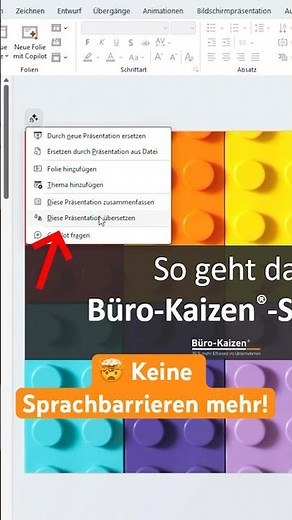 🤯 Der Copilot übersetzt dir PowerPoint-Präsentationen!