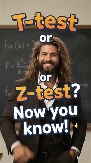 Difference between T test and Z Test #ttest #ztest