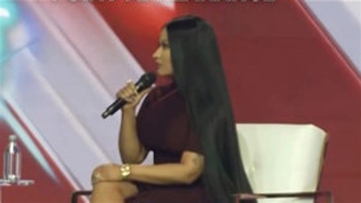 Nicki Minaj shows admiration for Trump at Turning Point USA conference