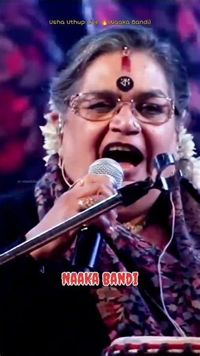 Naaka Bandi 🔥🎯 Usha Uthup Live Hindi Song Performance #shorts #ushauthup