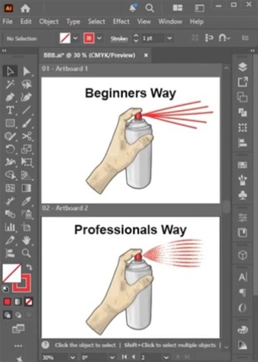 Illustrator Design Tutorial with Water Spray Bottle | #adobe #tutorial #illustrator