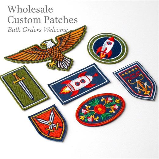 Custom Embroidered Patches Bulk Order | Iron On, Sew On - Etsy