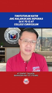85K views · 2.8K reactions | Ginagawa po nating mas praktikal at epektibo ang K to 12 program. | Senator Win Gatchalian | Facebook