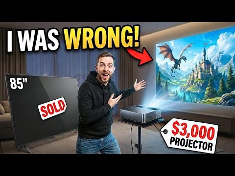 I Sold My 85-Inch TV for a $3,000 Projector — I Was WRONG About Home Theater. #projectorunboxing