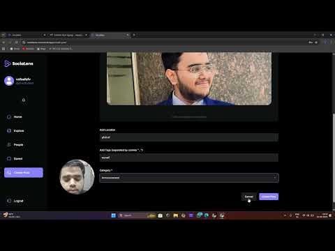 Socialens: A MERN Stack Social Media App