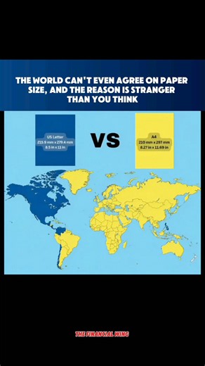 Why the World Can't Agree on Paper Size | A4 vs US Letter Explained 🌍📄