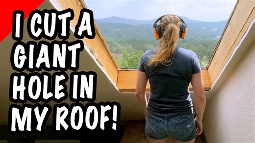 Install a roof balcony skylight that is huge and bright