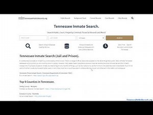Tennessee Mugshots Search (Jail and TDOC Prison Lookup).